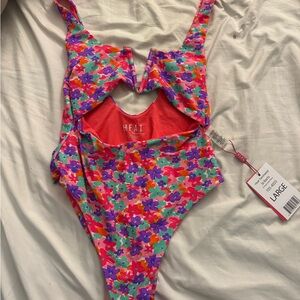 HEAT Women's Floral One Piece Swimsuit - Multicolor